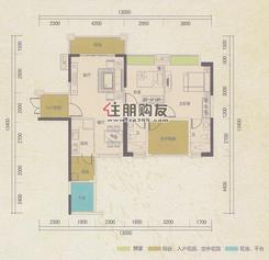 【英伦18 2#楼01号户型】2室2厅2卫1厨2阳台