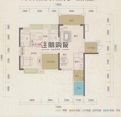 【英伦18 1#楼05号户型】2室2厅2卫1厨2阳台