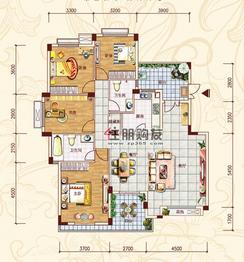 【金菲豪园5#D3户型】4室2厅2卫1厨2阳台