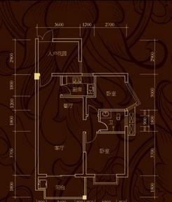 【曙光领峰2栋C户型 】2室2厅1卫1厨2阳台