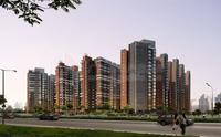 汇东星城西面沿街透视图