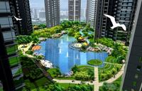 汇东郦城天郦湖效果图