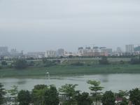 红日江景