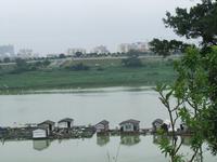红日江景